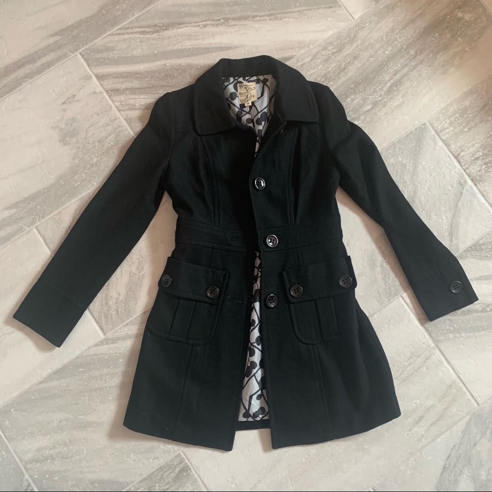 Black peacoat